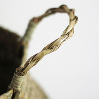 Cesta de mimbre para algas marinas, maceta colgante para flores, cesto para la ropa sucia, cesta de almacenamiento - details 6
