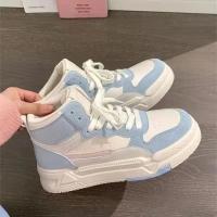 Zapatillas Deportivas con Plataforma Azul Zapatos Planos para Mujer, Estilo Vintage, Informal, Ultrazonado, Kawaii, Lolita, Harajuku, Botas Escolares - details 24