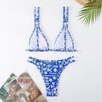 Conjunto de dos piezas Traje de baño sexy con tanga estampado para mujer Primavera/Verano 2024 - details 3