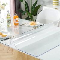 Mantel transparente de PVC, tapete resistente al calor y al aceite para mesa de comedor, 1 unidad - details 2