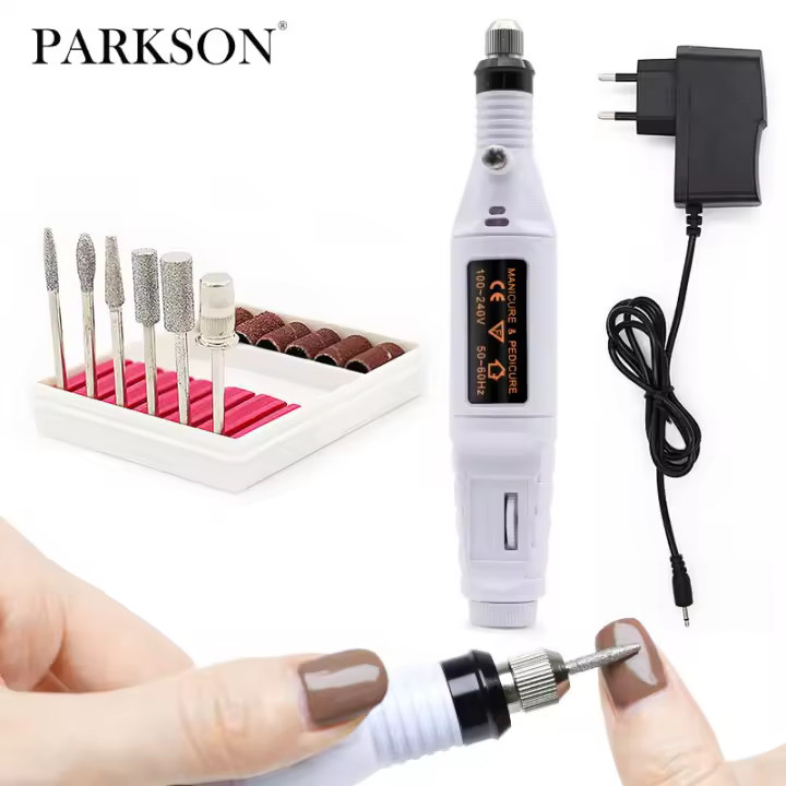 Parkson-taladro eléctrico para manicura y pedicura, Kit de herramientas profesionales para manicura y pedicura - 1