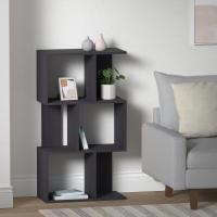 Estantería decorativa/estantes flotantes/Estantería de madera/Estantería con 4 estantes, oficina,modular, sala de estar, biblioteca - Display Shelf SRK-W3 - Marrón ceniza - details 22