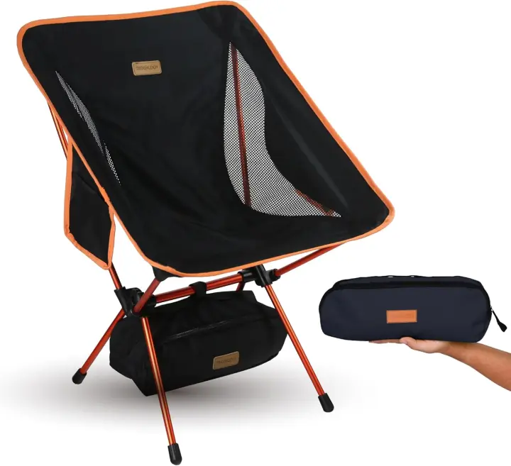 Silla Plegable Ultra Ligeras - Sillas de Playa - Respaldo de Alta Resistencia, Portátil y Reforzada para Exteriores, Camping, Campismo, Picnics, Pesca - 1