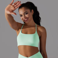 Nessaj-Sujetador deportivo cruzado Sexy para mujer, Top de gimnasio, entrenamiento, correr, Yoga, ropa interior deportiva, Fitness, camisetas sin mangas - details 5