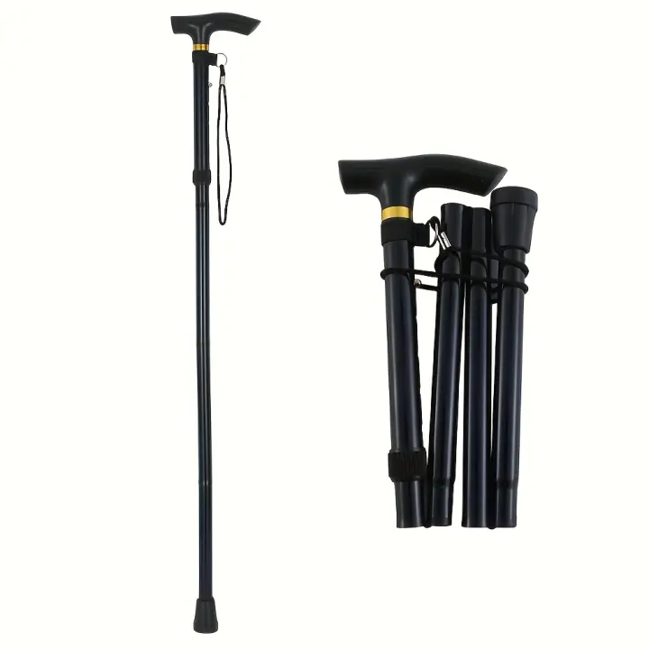 Bastones de Trekking Aluminio Aeronáutico Negro/Rojo - Sistema Liberación Rápida y Empuñadura Antideslizante para Senderismo/Trail/Paseo, Diseño Ultraligero Ergonómico - 1