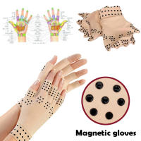 Guantes de compresión para artritis, manoplas magnéticas para terapia de salud sin dedos, soporte deportivo para la muñeca - details 7