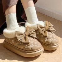 Botas de nieve con plataforma gruesa y cera, bonito diseño de mariposa - details 9