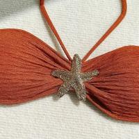 2025 nuevo bikini traje de baño de color sólido conjunto de tres piezas vestido de playa sin tirantes para mujer - details 3