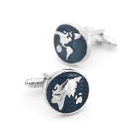 Gemelos con mapa del mundo para hombre IGame, hechos de material de latón de alta calidad, diseño de globo azul, regalo - details 13