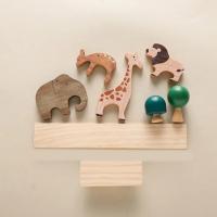 Juguete Montessori, juguete bloques apilables animales dibujos animados para niños pequeños, divertido - details 1
