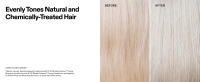 Evenly tones natural and chemically-treated hair