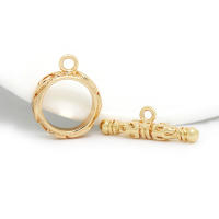 Pulsera de Tirantes Geométricos de Latón Dorado 18K Clasps para Hacer Joyería DIY - details 121