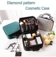 Moda Nueva Bolsa de Cosméticos con divisiones, bolso de maquillaje multifuncional portátil - details 0