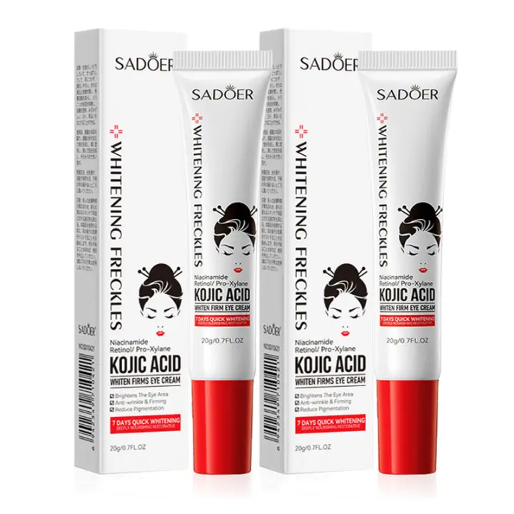1/2/3 Uds SADOER crema para ojos con Retinol de Ácido Kójico antiojeras elimina las bolsas de los ojos hidratante antienvejecimiento productos para el cuidado de la piel de los ojos - 1