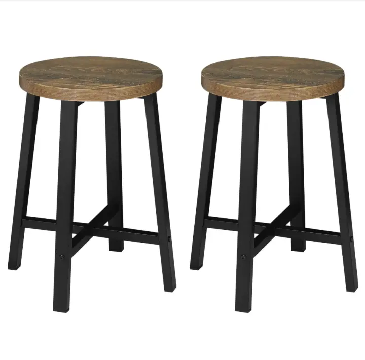 2 unids/set sillas de comedor taburete de cocina de estilo Industrial con patas de Metal para comedor sala de estar restaurante cafetería Pub - 1