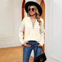 Sudadera con capucha elegante para mujer, manga larga, moda coreana, estilo casual y suelto - details 8