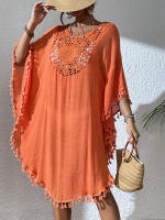 Vestido playero de talla grande para mujer, suave, de ganchillo, falda envolvente para bikini, para trajes de baño, tallas extendidas, elementos esenciales para vacaciones - details 11