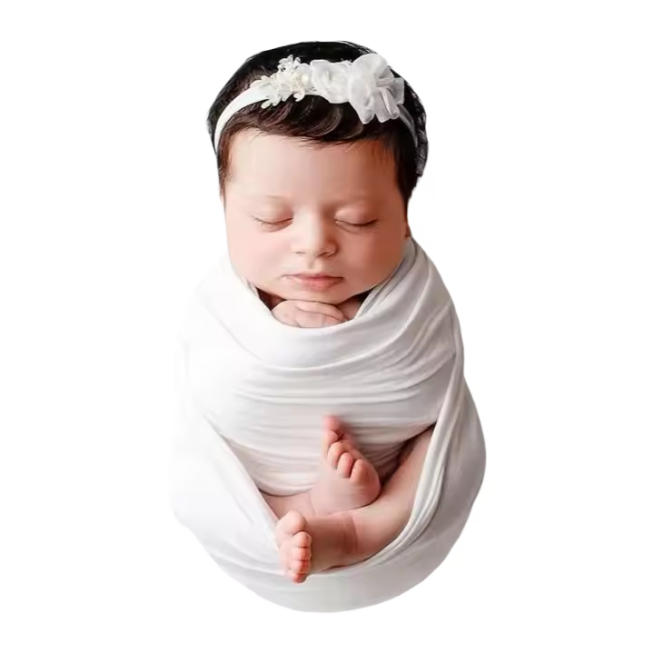 Mantas elásticas para recién nacidos, bandeja de regalo, accesorios de fotografía de estudio, accesorios para niños y niñas - 1
