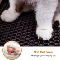 Alfombra de Agua para Caja de Arena de Gato Suavidad, Antideslizante, Fácil Limpieza para Pisos Interiores del Hogar - details 5