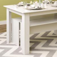 Mesa de comedor Sentio, antracita/roble dorado, 90 x 140 cm con 2 bancos - details 36