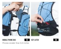 Mochila Deportiva Multifuncional AONIJIE C9113 5L para Correr al Aire Libre con Resorte de Pecho para Hombres 78-116cm Mochila de Hidratación para Carreras de Paisaje - details 9