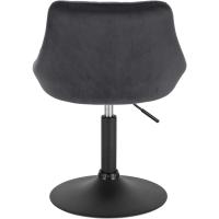 Taburete de Bar de Terciopelo Alto Regulable en Altura Diseño Giratorio para Peluquería - details 48
