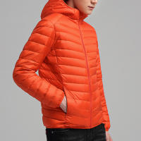Chaqueta ligera con capucha para hombre, abrigo informal con relleno de plumón de pato blanco, a la moda, invierno, 2024, novedad de 90% - details 12