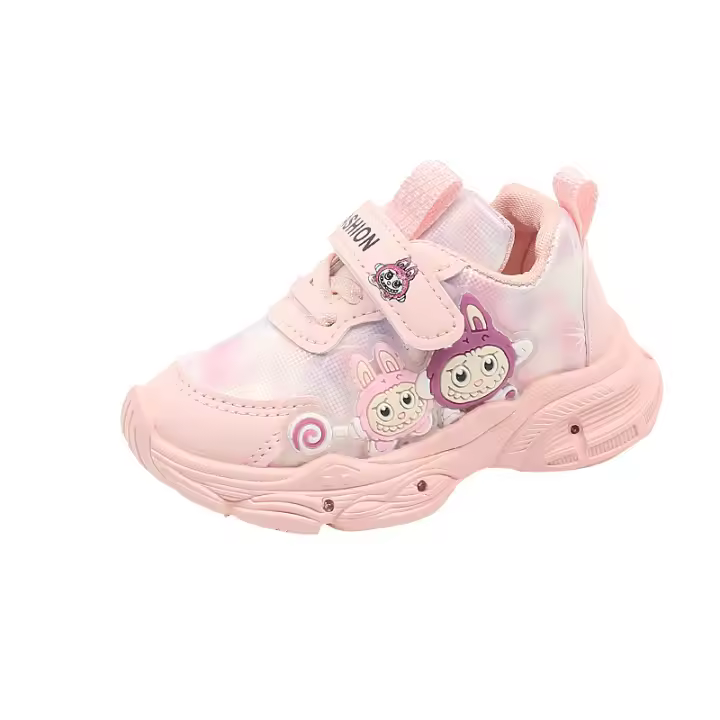 Zapatillas de deporte para niña, suela antideslizante, suaves, de dibujos animados, informales, primavera y otoño - 1