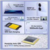 POCO C65 Global Smartphone de Alta Definición de 50MP, Batería de 5000mAh, Soporte para NFC(8GB+256GB) - details 3