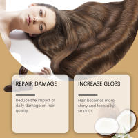 La hidratación HOEGOA mejora la textura seca y encrespada, nutre con brillo natural y suaviza la película para el cuidado del cabello - details 5