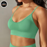 Alo yoga puro color belleza espalda transpirable deporte chaleco correr fitness yoga sujetador top - details 1