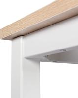 Conjunto de Mesa de Bar y 2 Taburetes, Muebles de Comedor, Mesa Alta y Taburetes de Bar, Barra Cocina y Salon, 140x40x100 cm, Metal + MDF, Roble Claro - details 21