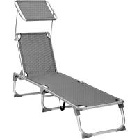 Silla de Senderismo Tumbona Reclinable Plegable, Ligera, 55 x 193 x 31 cm, Carga 150 kg - details 27