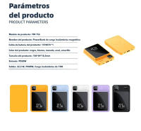 PowerBank de Carga Rápida Magnética 5000mAh a 10000mAh 22.5W+PD20W 15W - details 11