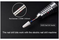 Broca de Cerámica para Uñas KADS Accesorios de Manicura para Eliminación de Piel Muerta Pulido de Superficie de Gel UV Removedor de Acero Inoxidable - details 3