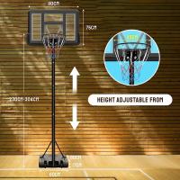 Canasta de Baloncesto Ajustable de Altura 230-305cm para Exteriores con Tablero de Muro Piscina Natación Canasta de Baloncesto con Objetivo para Niños/Adultos Interior - details 3