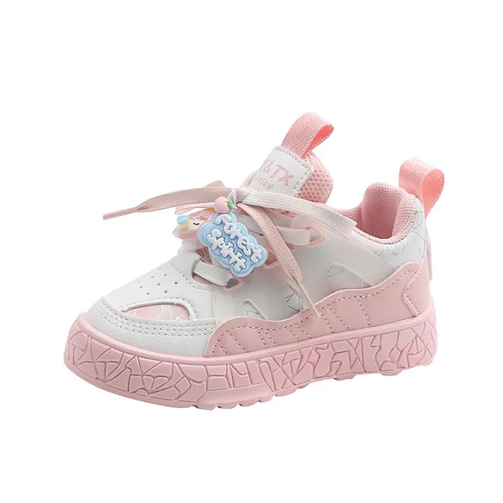 2-6 años de edad bebé princesa zapatos antideslizante suela suave medio de los niños zapatos casuales - 1
