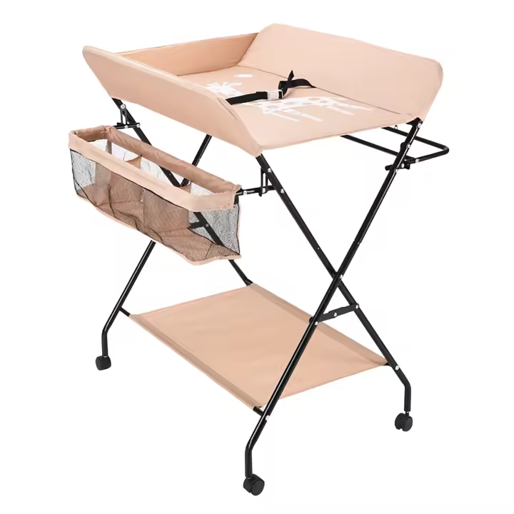 Mesa Plegable Multifuncional para Enfermeras Cubiertas Antideslizantes para Pies - 1