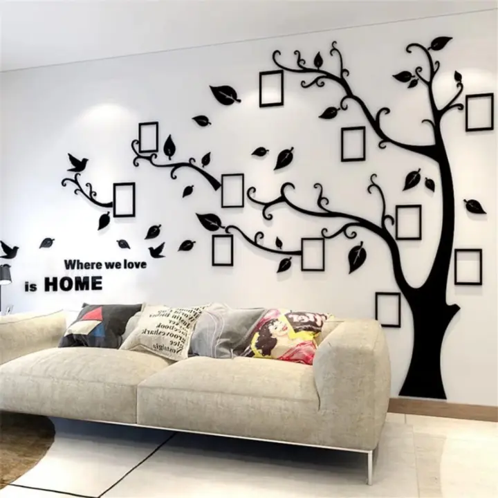 Pegatinas de Pared 3D de Árbol Decoración de Pared DIY para Sala de Estar, Dormitorio, Oficina - 1