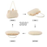 Bolso de mano de cena de perlas para mujer, bolso de mano con cuentas de cristal, adecuado para bodas, novias, fiestas, bailes - details 2