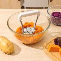 Trituradora Manual de patatas prensadas, herramienta de cocina portátil, prensa de barro de plástico - details 6