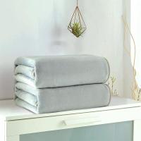 WAOW-Microlino esponjoso cálido para camas, 220x240cm, funda de sofá suave, manta polar de lana Coral azul negro liso, primavera e invierno. - details 1