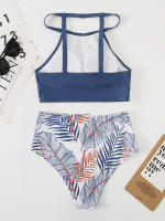 Sexy de cintura alta Bikini nueva Halter traje de baño mujeres bañador Bikini femenino de impresión traje de baño de verano Biquini - details 3