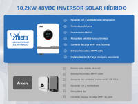 Inversor Híbrido Anern 48V 10200W, Salida Doble, MPPT 160A, Onda Senoidal Pura - details 3
