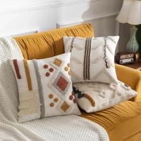 Cojín Bohemio de Terciopelo Almohada de Sofá de Estilo Étnico para Sala de Estar - details 4