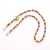 Cadena para bolso con cuentas, cadena para teléfono cruzada, estilo largo, antipérdida, correa cruzada para teléfono móvil, correas universales para el cuello para teléfono de Color caramelo - details 10