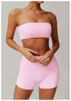 Ropa interior con corpiño antiflacidez para mujer, Tops deportivos de una pieza sin tirantes, ropa interior deportiva nublada, ropa ajustada para gimnasio y Yoga - details 13