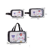 Bolsa de cosméticos de PVC con dibujos animados Ins duradera, bonitas bolsas de almacenamiento portátiles, bolsa de lavado impermeable de alto nivel de apariencia para mujer - details 0