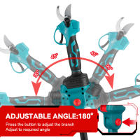ONEVAN-motosierra eléctrica telescópica sin escobillas, 3500W, 3 en 1, tijeras para ramas altas, herramienta de poda de jardín para juego de pines de batería Makita - details 9