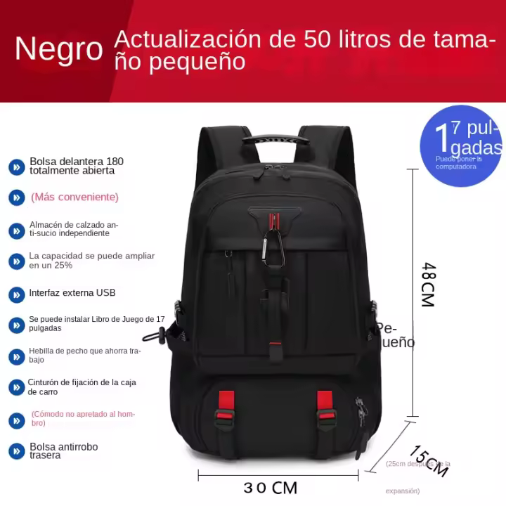 Al Aire Libre Montañismo Ocio gran Capacidad Premium equipo de Viaje Doble Hombro Estudiante Bolsa de la Escuela - 1